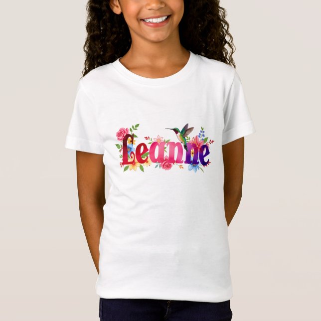 Leanne - Personalised Shirt  - For Kids (Front)
