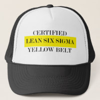 Leans Six Sigma Yellow Belt Hat