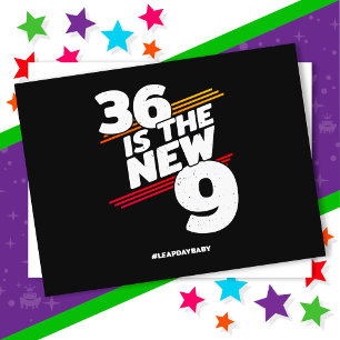 Leap Day 36th Birthday Party New Leap Year Feb 29 Postcard