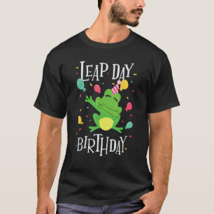 Leap Day Birthday 2024 February 29th Year Dabbing  T-Shirt