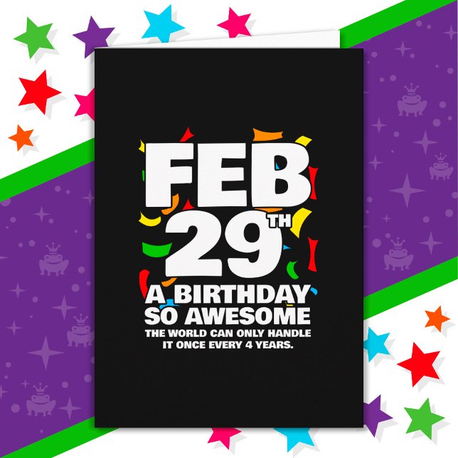 Leap Day Birthday - Leap Year Birthday Gift Card (Creator Uploaded)
