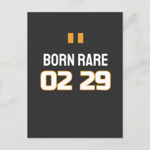 Leap Day Born Rare Football Postcard