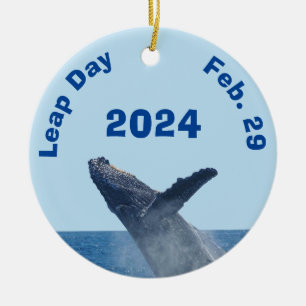 Leap Day February 29, 2024 Ceramic Tree Decoration