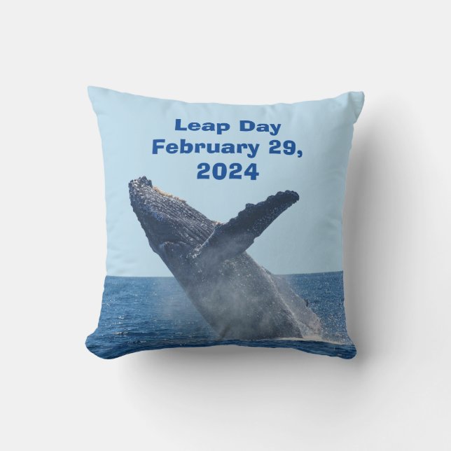 Leap Day February 29, 2024 Cushion (Front)