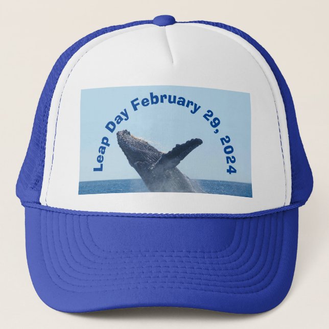 Leap Day February 29, 2024 Trucker Hat (Front)