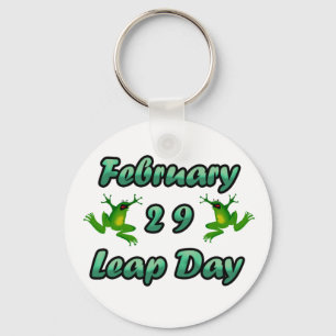 Leap Day February 29 Key Ring