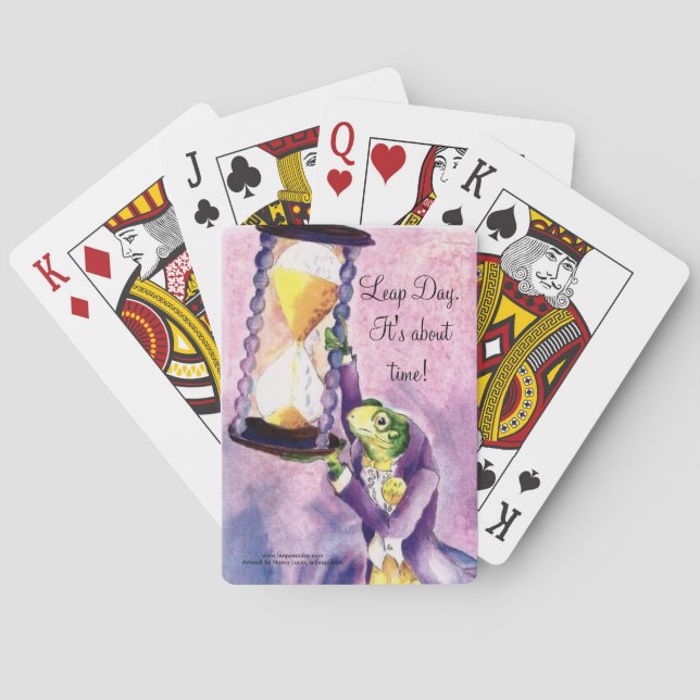 LEAP DAY. IT'S ABOUT TIME! PLAYING CARDS (Back)