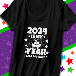 Leap Day Leapling 2024 Is My Year Feb 29 Birthday T-Shirt