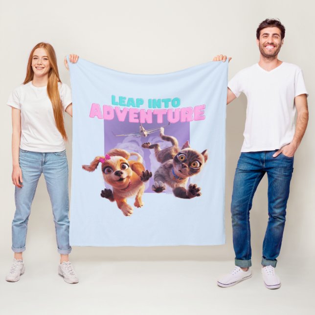 Leap Into Adventure Fleece Blanket (In Situ)