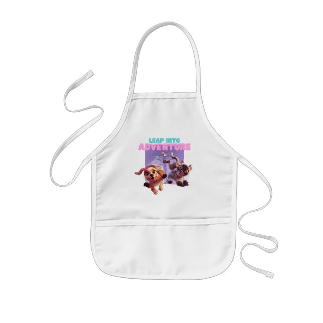 Leap Into Adventure Kids Apron (Front)