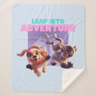 Leap Into Adventure Sherpa Blanket