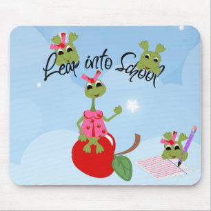 Leap into school Mouse Pad