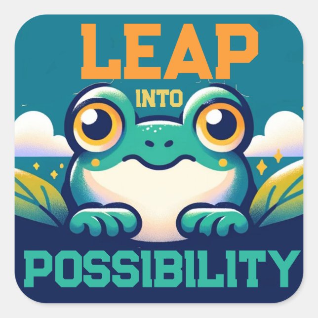Leap intoPossibility Square Sticker (Front)