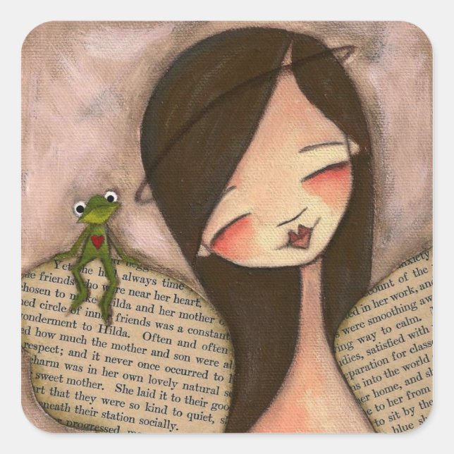 Leap of Faith (Brunette) - Stickers (Front)