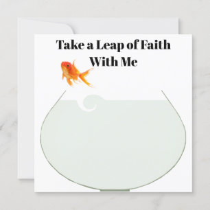 Leap of Faith Marriage Proposal Card