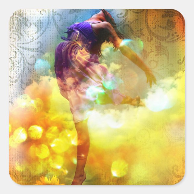 Leap of Faith Square Sticker (Front)