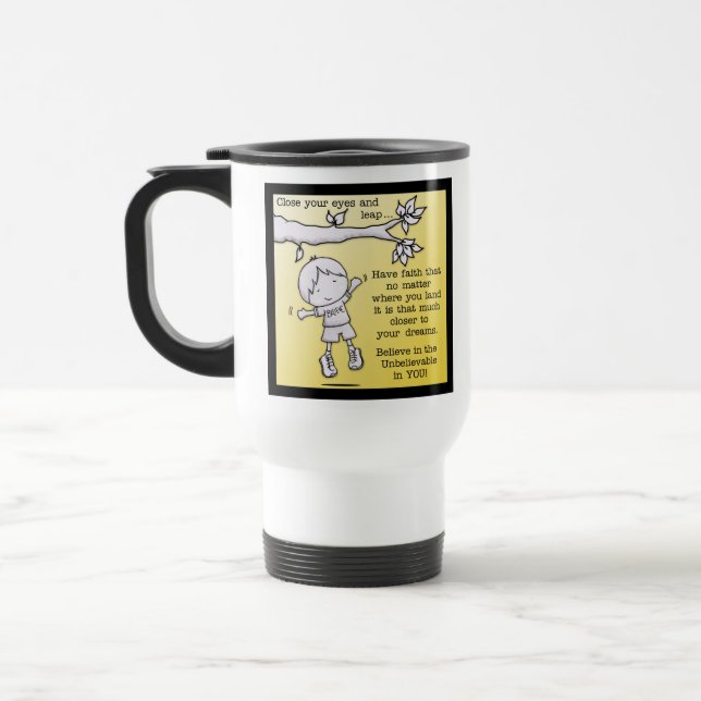 Leap of Faith Travel Mug (Left)
