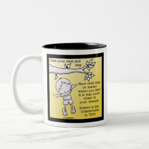 Leap of Faith Two-Tone Coffee Mug