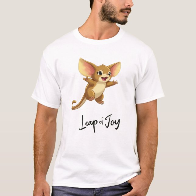 Leap of Joy – Animated Sugar Glider Art Shirt (Front)