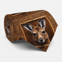 Leap of Nature: A Kangaroo Wood Print,