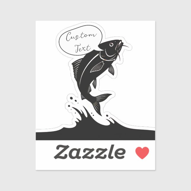 Leap of Thought: Personalised Jumping Fish Laptop  (Sheet)