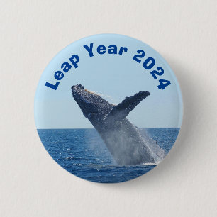 Leap Year 2024 6 Cm Round Badge
