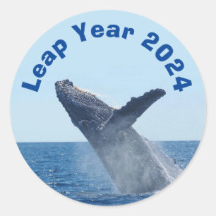 Leap Year 2024 Classic Round Sticker