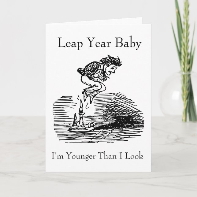 Leap Year Baby Card (Front)