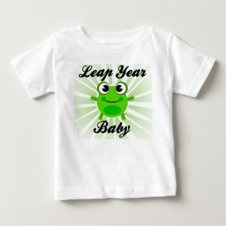 Leap Year Baby, Cute Green Frog Baby T-Shirt