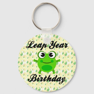 Leap Year Birthday, Cute Frog Key Ring