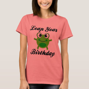 Leap Year Birthday, Cute Frog T-Shirt