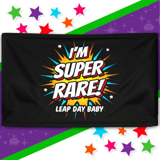 Leap Year Birthday Feb 29th Leap Day Birthday Banner