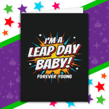 Leap Year Birthday Feb 29th Leap Day Birthday