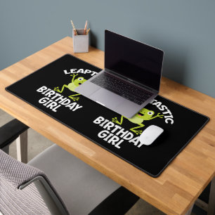 Leap Year Birthday Girl Funny Pun Desk Mat
