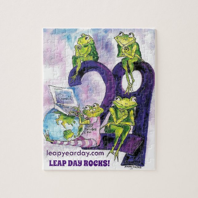 LEAP YEAR DAY FEBRUARY 29 JIGSAW PUZZLE (Vertical)