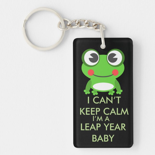 Leap Year/ Leap Day Baby Keychain (Front)
