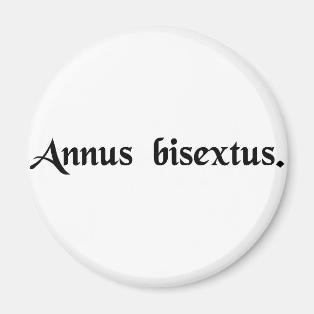 Leap year magnet (Front)