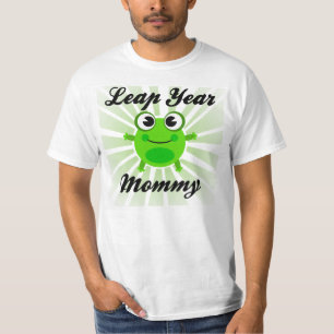 Leap Year Mummy, Cute Green Frog T-Shirt