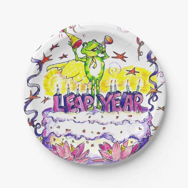 Leap Year Paper Plates (Front)