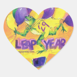 Leap Year Sticker Heart
