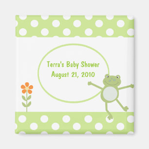 Leapfrog Frog Baby Shower Favour Magnet