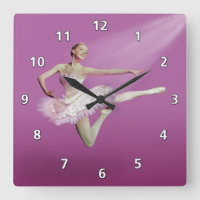 Leaping Ballerina on Pink