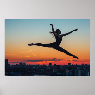Leaping Ballerina Poster