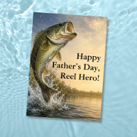 Leaping Bass Reel Hero Fishing Father’s Day