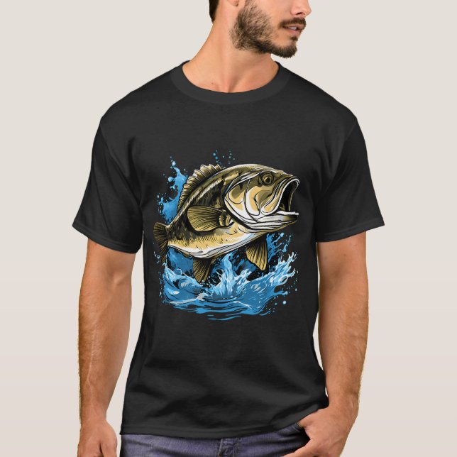 Leaping Bass T-Shirt (Front)