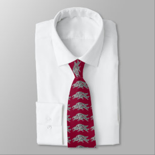 Leaping Borzoi Tie