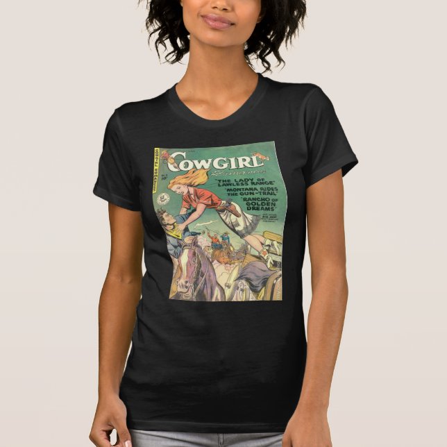 Leaping Cowgirl T-Shirt (Front)