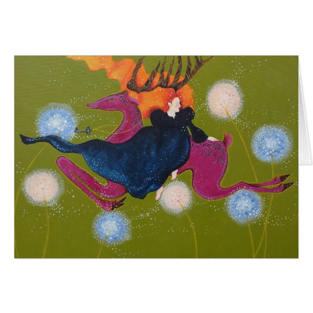 Leaping Deer. (Front Horizontal)