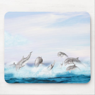 Leaping Dolphins Mouse Mat
