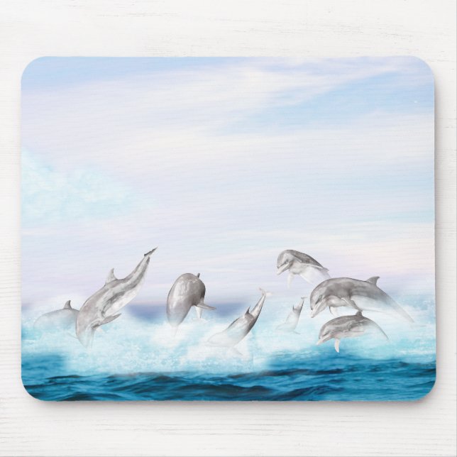 Leaping Dolphins Mouse Mat (Front)